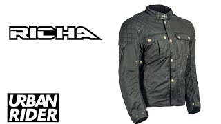 RICHA SCRAMBLER WAX MOTORCYCLE JACKET REVIEW by URBAN RIDER [upl. by Grindlay246]