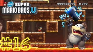 New Super Mario Bros U  LayerCake DesertCastle Mortons Compactor Castle [upl. by Ylevol26]