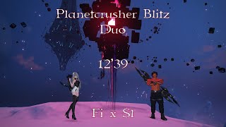 PSO2NGS  Planetcrusher Blitz 1239 Duo FiSl x SlTe [upl. by Vharat]