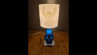 Lampe Stitch Lithophanie en impression 3D [upl. by Manda]