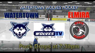 ELMIRA  WATERTOWN WOLVES  012024 [upl. by Nnaegroeg]