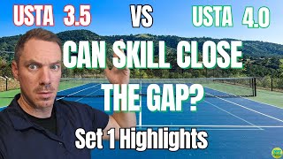 USTA 40 vs 35 Tennis Practice Match Can Skill Close the Gap  Set 1  Highlights [upl. by Galanti49]