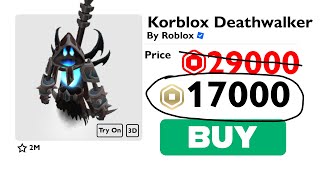 How to Buy Korblox Deathwalker 40 OFF [upl. by Ainessey]