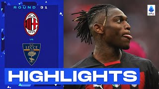 MilanLecce 20  Leao does it again for the Rossoneri Goals amp Highlights  Serie A 202223 [upl. by Ramraj968]