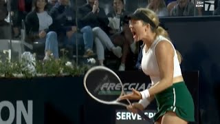 DANIELLE COLLINS LITERALLY ACTING CRAZY COMPILATION VS AZARENKA MAY 15 2024 [upl. by Eniluj]