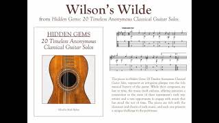 Wilson’s Wilde solo classical guitar [upl. by Zetrac]