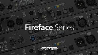 RME Audio Fireface Series [upl. by Janeta188]