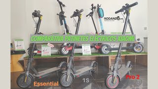 Comparativa Patinetes Eléctricos Xiaomi Essential 1S y Pro 2 Batería Potencia Peso y más 🛴 [upl. by Ayela]