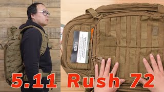 511 Tactical Backpack Rush 72 Review [upl. by Felix672]