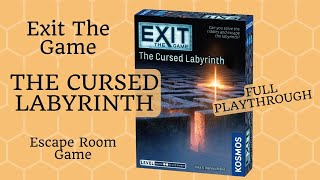 EXIT The Cursed Labyrinth  Full PlaythroughWalkthrough  Escape Room Game and Puzzles [upl. by Erlene918]