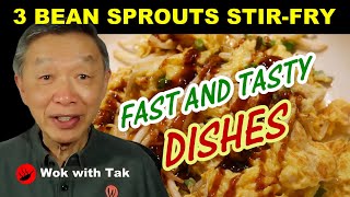 3 different stirfry dishes with bean sprouts using the FAST Cooking System simple and fast [upl. by Odraccir796]