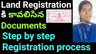 Required documents for land registration and step by step Registration process telugu [upl. by Isaiah711]