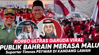 Bendera Terbesar Indonesia Bentangkan Di Stadion Bahrain Media Bahrain Merasa Di Permalukan Indo [upl. by Leahcimnaj]