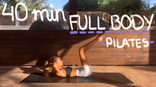 40MIN full body pilates workout  tone amp lengthen  no equipment or repeats [upl. by Inalaek363]