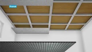 Horizontal selfsupported ceiling constructed using Promat DURASTEEL [upl. by Cirderf296]