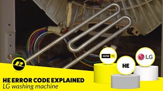LG Washing Machine HE Error Code Explained  AND Fixed [upl. by Airekal]