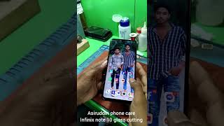 Ct raghunathganj Topon market Asiruddin phone care infinix note 10 glass cutting [upl. by Baudin]