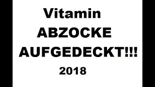 Vitamin Abzocke Aufgedeckt du zahlst € 600 Mein Jahresvorrat für € 150  by Waldguru 2018 [upl. by Carly]