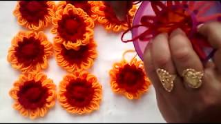 how to make beautiful wool flower फूल बनाने की विधि [upl. by Lipcombe32]