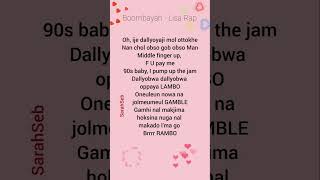 Boombayah Lisa Rap lyrics Korean versionpleasesubscribe 🙏🙏🙏🥺🥺blackpink lyrics lisa shortsrap [upl. by Keir306]