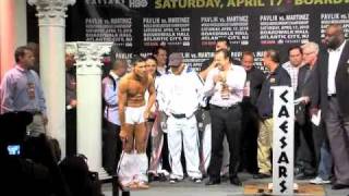 Pavlik vs Martinez WeighIn [upl. by Halfdan]