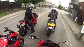 Honda VFR800 and CBR1000 gopro ride [upl. by Sukramal]