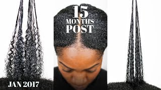 Transitioning To NATURAL HAIR 15 Months Post Relaxer Hair Update Jan 2017 [upl. by Ynaffik636]