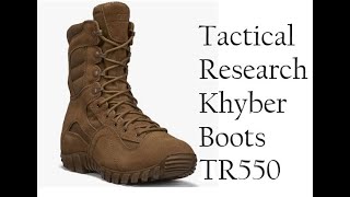 part 3 TACTICAL RESEARCH BY BELLEVILLE KHYBER HOT WEATHER BOOTS [upl. by Dragone]