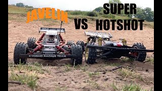 Kyosho Javelin Vs Tamiya Super Hotshot  4WD RC Buggy Rally Head to Head Day 02 Kyosho Vs Tamiya [upl. by Enilav993]