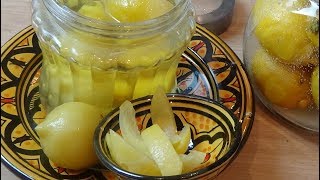 Comment faire des citrons confits à la marocaine une recette simple et facile [upl. by Elston]