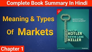 Meaning And Types Of Markets  Marketing Management By Philip Kotler Book Summary [upl. by Layton203]