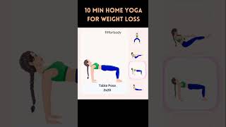 10 minutes yoga weight Loss [upl. by Anayrb271]