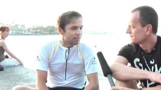 Ironman Hawaii 2011 Interview mit Normann Stadler am Pier [upl. by Talbott157]