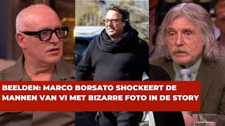 BIZAR Marco Borsato shockeert VItrio Derksen van der Gijp en Genee met enorme dikke buik [upl. by Uchish23]