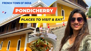 Pondicherry Tourist Places  Places to visit in Pondicherry amp Best Cafés I Guide By Heena Bhatia [upl. by Enajaras504]