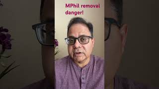 Dangers of MPhil removal in India phdinindia mphil phdincentraluniversity [upl. by Bloom196]