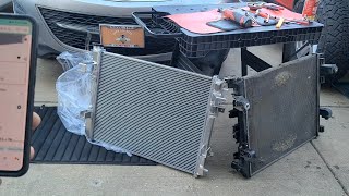 2011  18 Ram 1500 all Aluminum radiator installation [upl. by Abdulla]