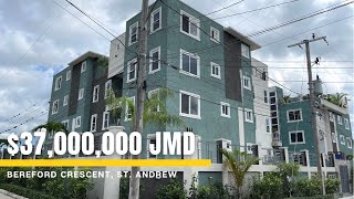 Touring A 37000000JMD Luxury Apartment Barbican StAndrew in Jamaica [upl. by Enitsirc]