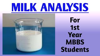 Milk analysis  Tests of Milk  Biochemistry [upl. by Nylrac]