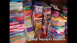 Crochet Making Squares Update [upl. by Stephana]