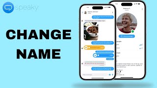 How To Change Name On Speaky App [upl. by Nirda]