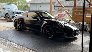 Full VideoASMR Detailing a Porsche 911 Targa 4GTS [upl. by Eilak]