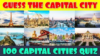 Guess the 100 Capital Cities [upl. by Aohsoj]