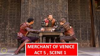 Merchant of Venice  Act 5  Scene 1 [upl. by Lyndel568]