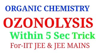 ozonolysis reaction best trick in hindi [upl. by Stier]