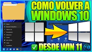 Como VOLVER de WINDOWS 11 a WINDOWS 10  Tutorial bien explicado y Paso a Paso [upl. by Trout]