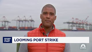 Looming US port strike could shake economy ahead of peak holiday shopping season [upl. by Arua]