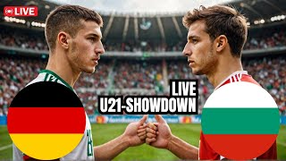 Deutschland U21 vs Bulgarien U21 LiveShowdown U21Qualifikation zur UEFAEuropameisterschaft [upl. by Morrell]