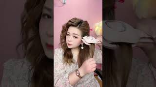 New Curl Hair Hairstyle With A Straightener shorts beautyframe hairstyletutorial hairstyle [upl. by Lindahl516]