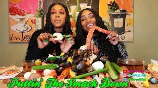 Seafood Boil with Trina trinarockstarr American Rapper and TV Personality [upl. by Tyika]